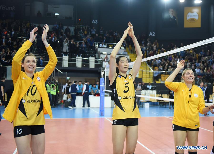 (SP)TURKEY-ISTANBUL-VOLLEYBALL-CEV-CHAMPIONS LEAGUE-VAKIFBANK VS DINAMO MOSCOW