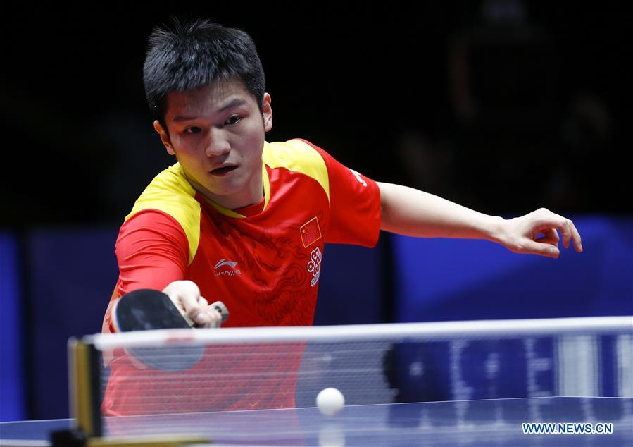 (SP)SWEDEN-HALMSTAD-ITTF WORLD TEAM CHAMPIONSHIPS 2018-MEN'S SEMIFINAL-SWEDEN VS CHINA