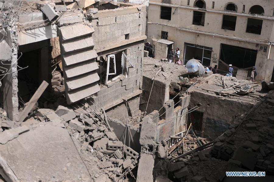 YEMEN-AMRAN PROVINCE-AIRSTRIKE