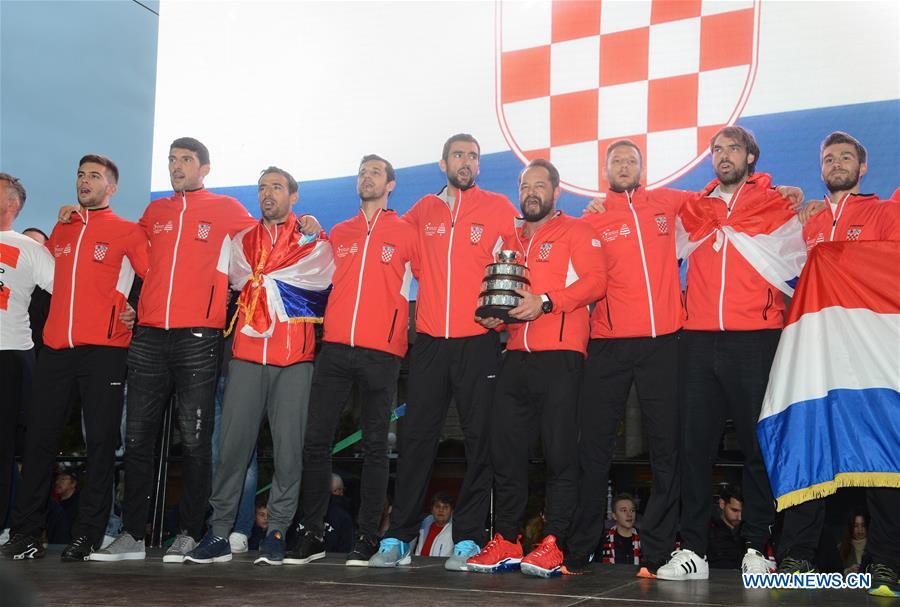 (SP)CROATIA-ZAGREB-TENNIS-DAVIS CUP-CELEBRATION