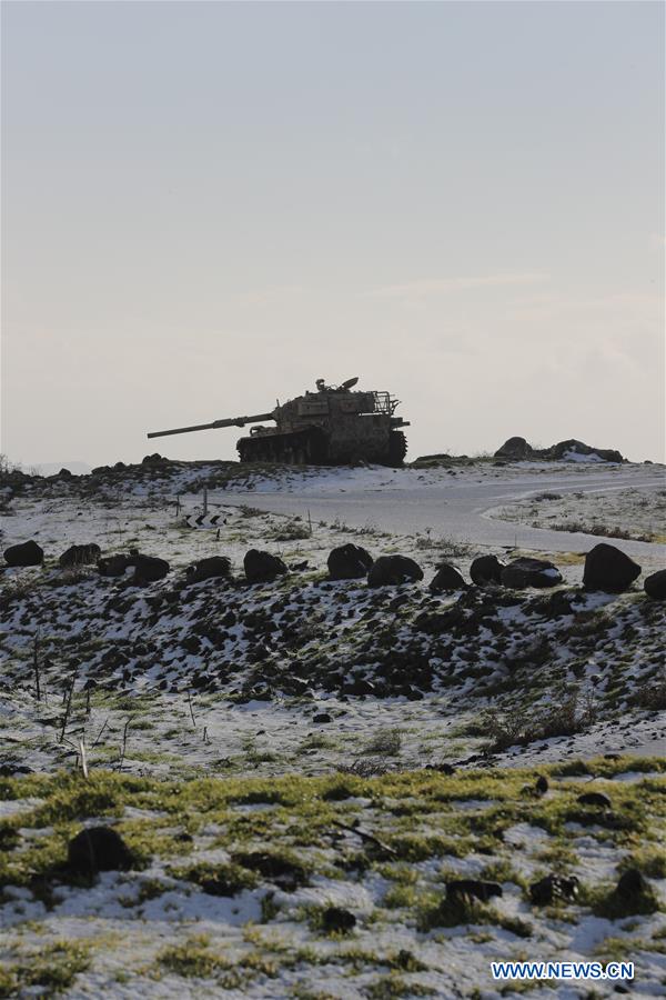 MIDEAST-GOLAN HEIGHTS-SNOW
