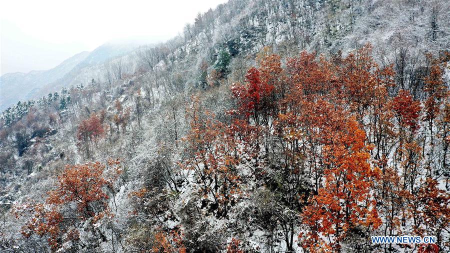 CHINA-SHAANXI-QINLING MOUNTAINS-SNOW-SCENERY (CN)