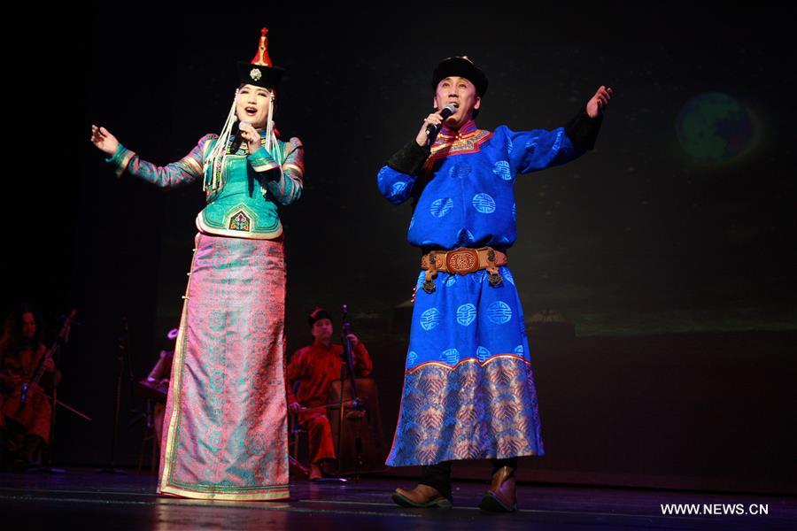 Artists from China's Inner Mongolia Autonomous Region perform during a celebration on the occasion of the Chinese New Year in Houston, Texas, the United States, on Feb. 15, 2017. Artists from China's Inner Mongolia Autonomous Region perform during a celebration on the occasion of the Chinese New Year in Houston, Texas, the United States, on Feb. 15, 2017.