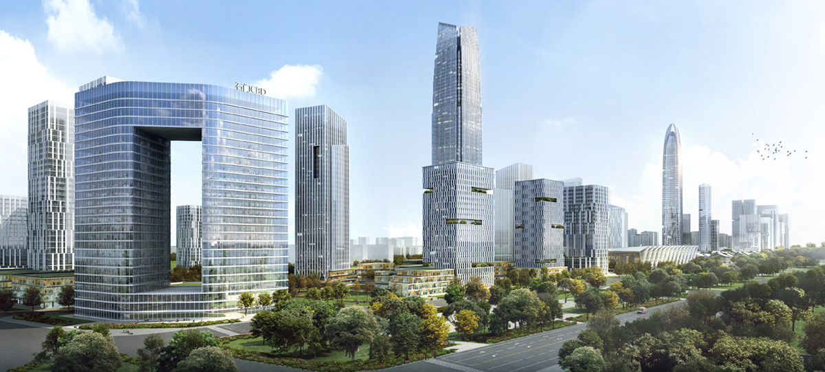中央商務區金融商務北區將以5A甲級寫字樓聚集為群，南區將建設多功能為一體的綜合城市化辦公區域