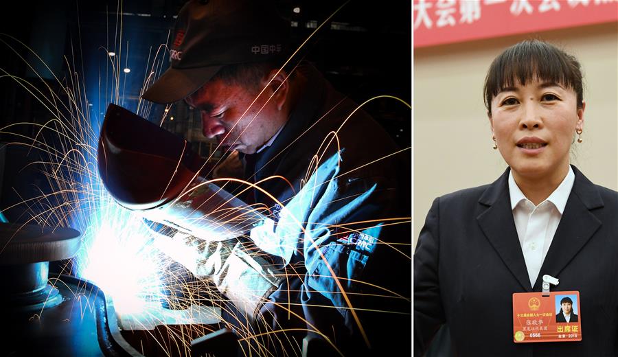 (兩會·影像鏈接)全國人大代表張敬華:加大力度培養高級技術工人