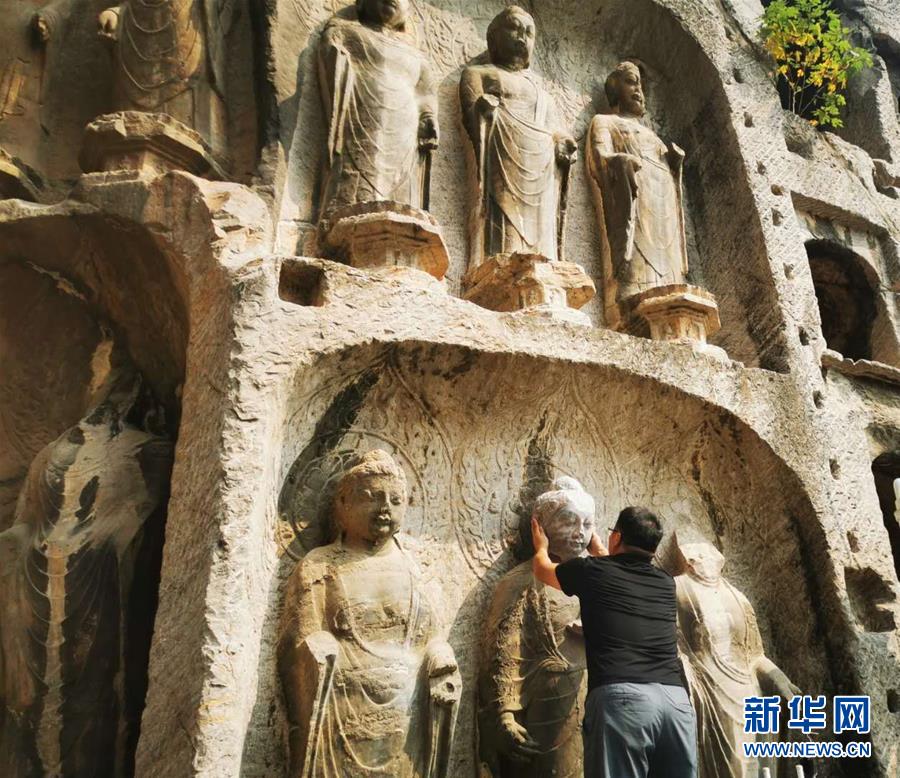 (圖文互動(dòng))(4)合體了,龍門石窟流散佛首首次實(shí)現(xiàn)“數(shù)字復(fù)位”