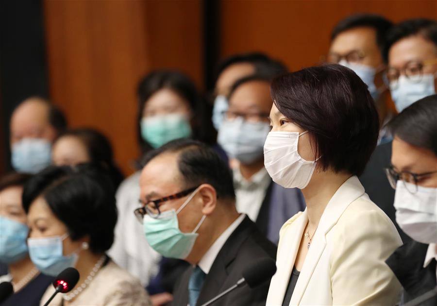 （圖文互動）（2）香港特區立法會主席和41位議員支持建立健全香港特區維護國家安全的法律制度和執行機制