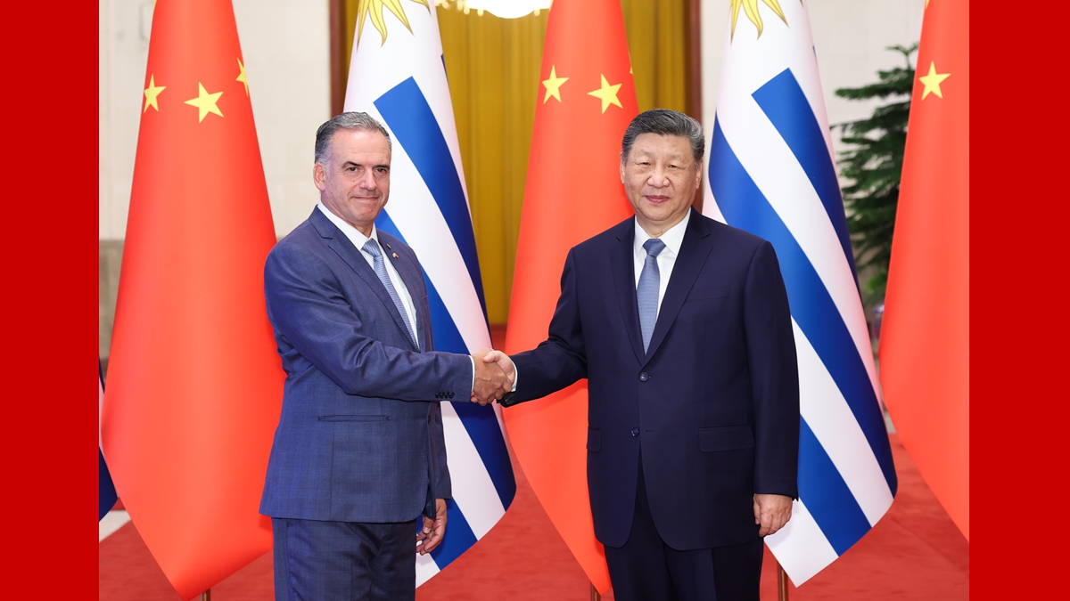 習近平同烏拉圭總統奧爾西舉行會談