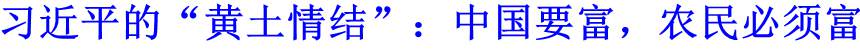 習近平的“黃土情結”：中國要富，農民必須富