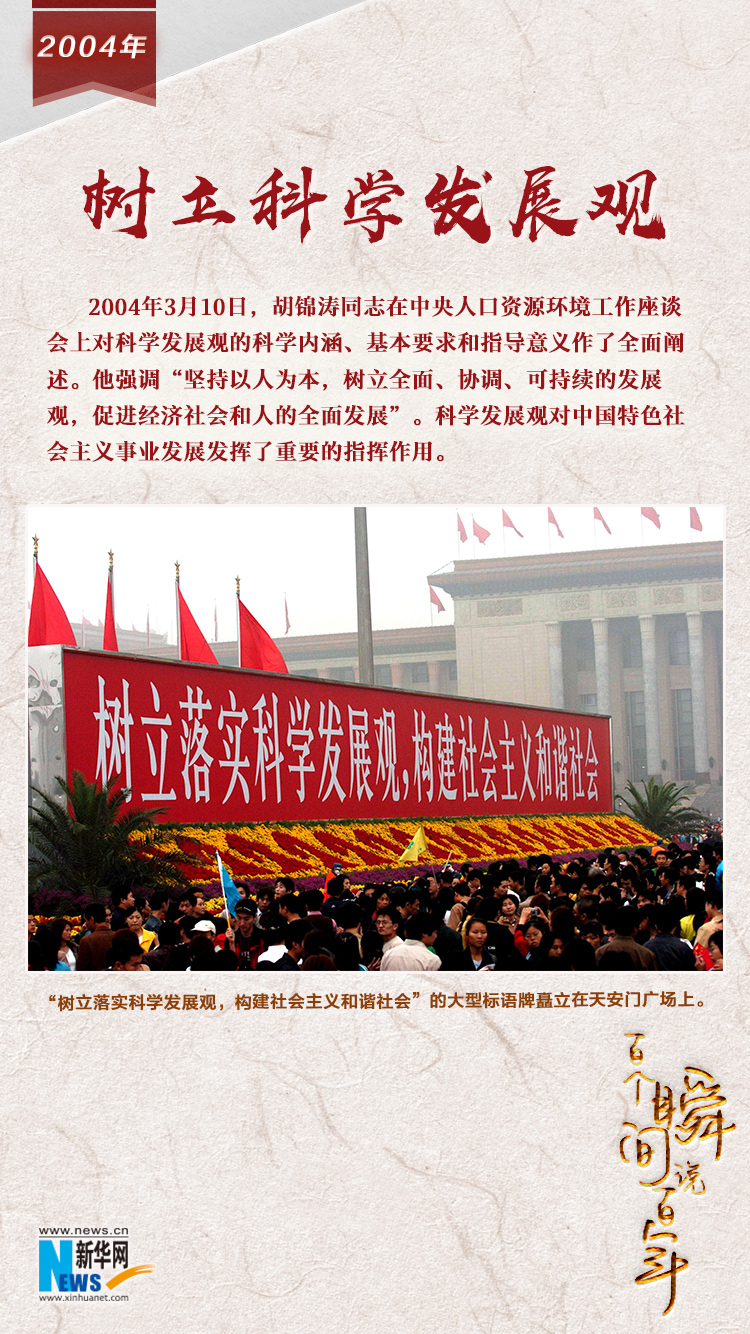 2004，樹立科學發展觀