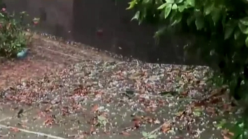 福建漳州：強對流天氣來襲 出現雷雨大風和冰雹