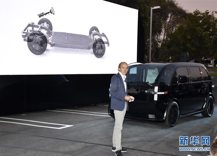 (國際·圖文互動)(1)美國電動汽車公司Canoo新車首發瞄準中美兩大市場