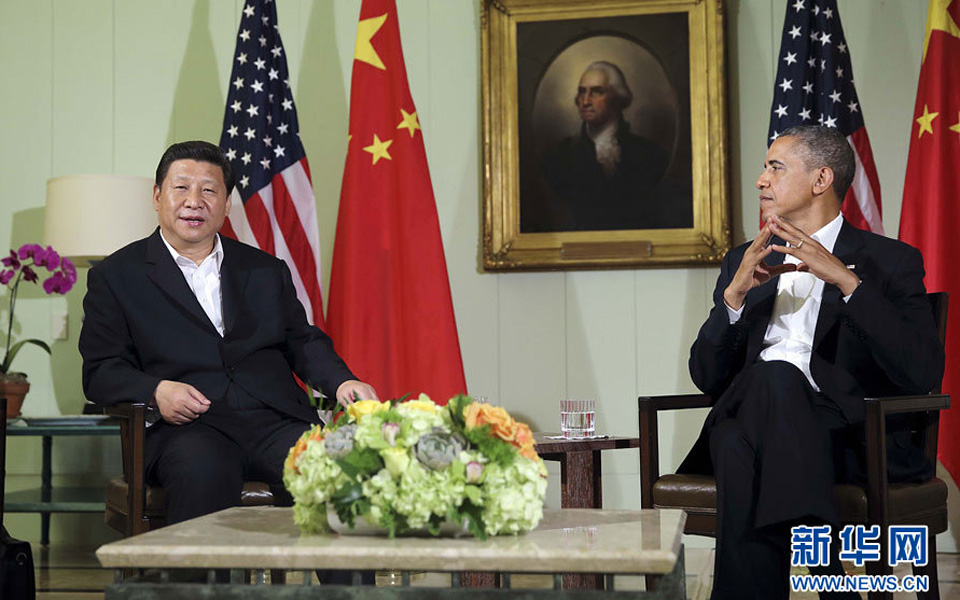 [資料圖]習近平與美國總統奧巴馬共同會見記者