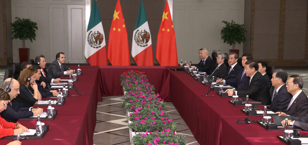 習近平會見墨西哥總統培尼亞